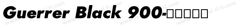Guerrer Black 900字体转换